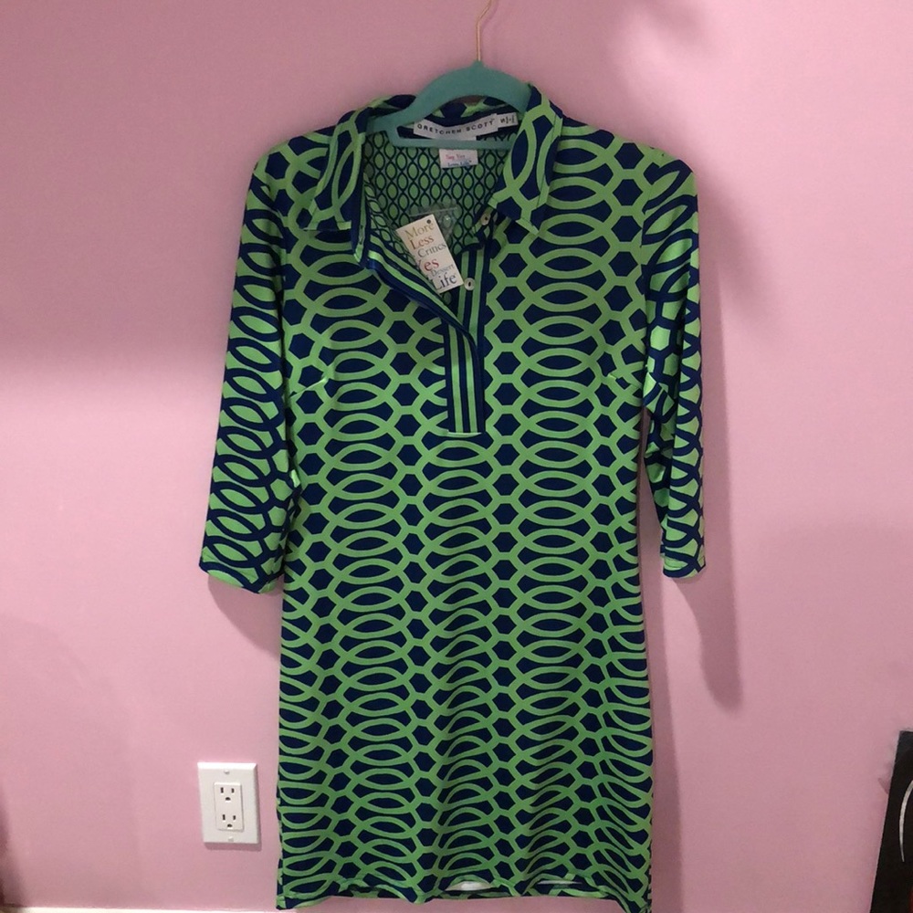 Dress Green and Blue Gretchen Scott